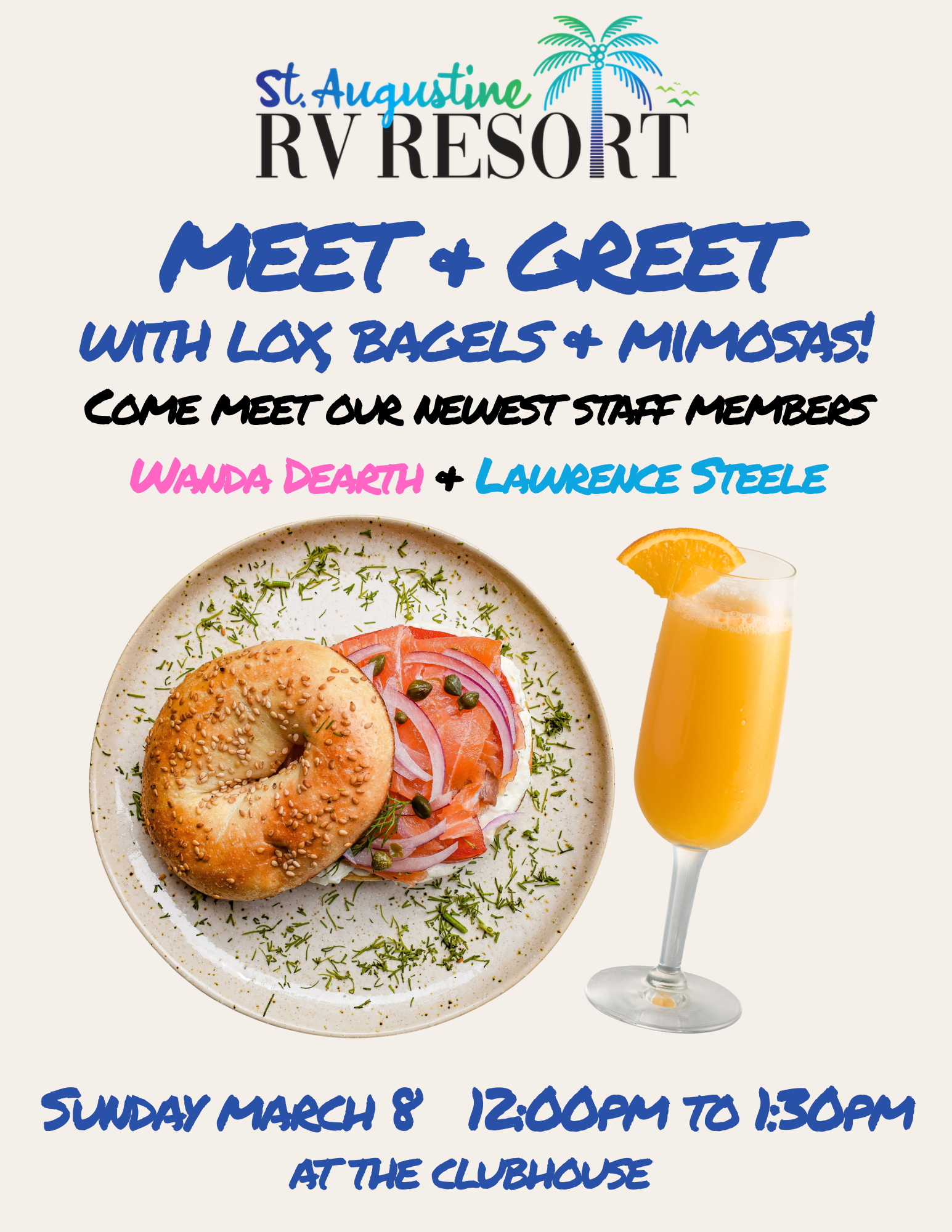 Beige Minimalist Bagel Announcement Instagram Post (Real Estate Flyer)