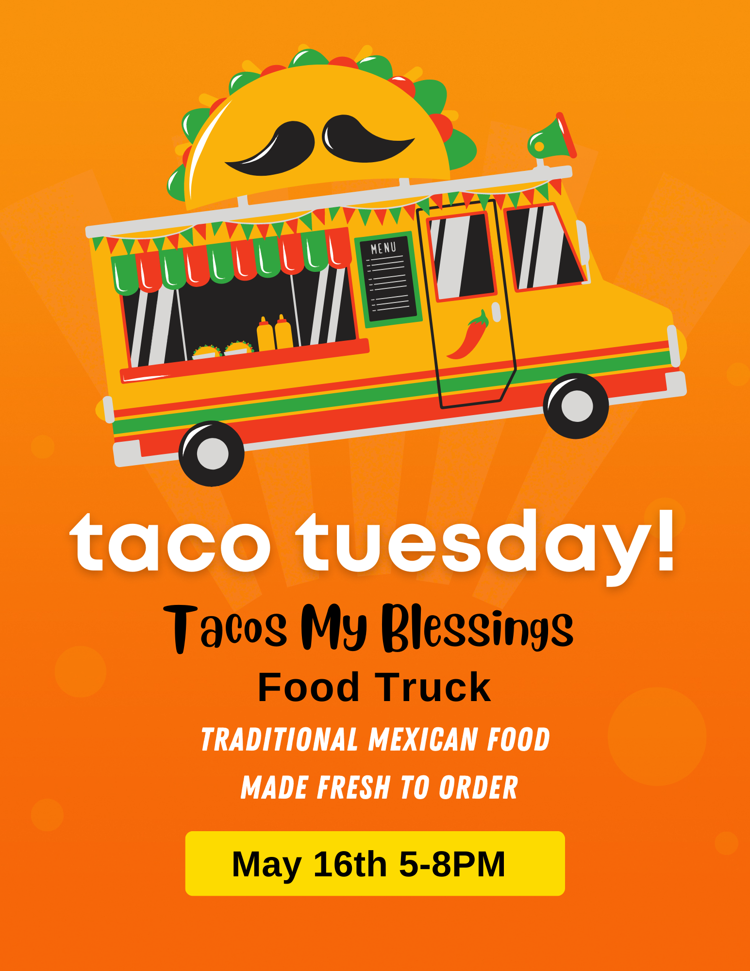 Taco Tuesday Flyer May 16