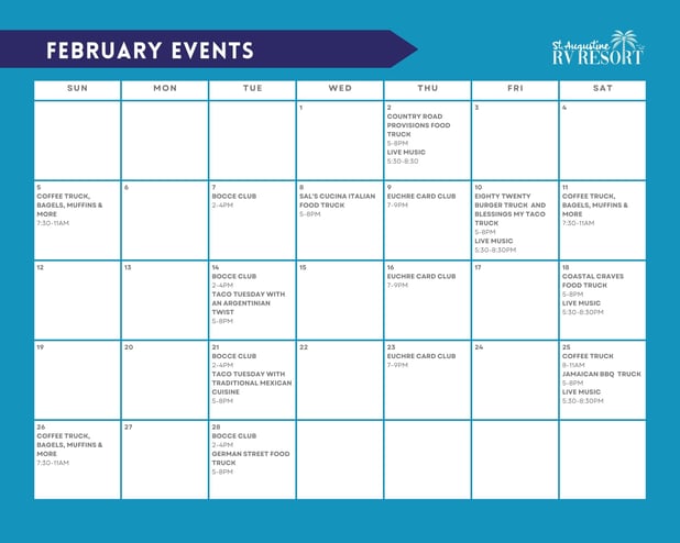 FEBRUARY 2023 CALENDAR OF EVENTS