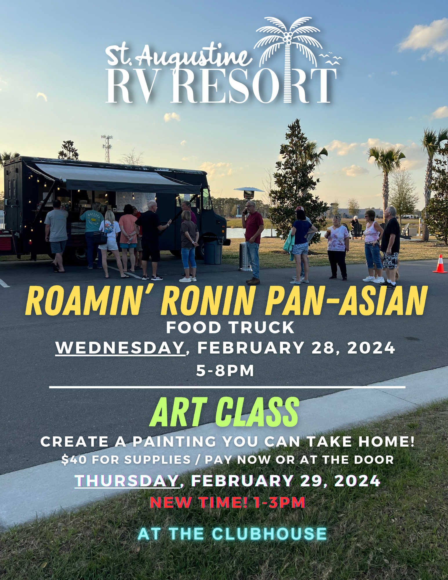 Pan-Asian Food Truck and Art Class 2/28 & 2/29