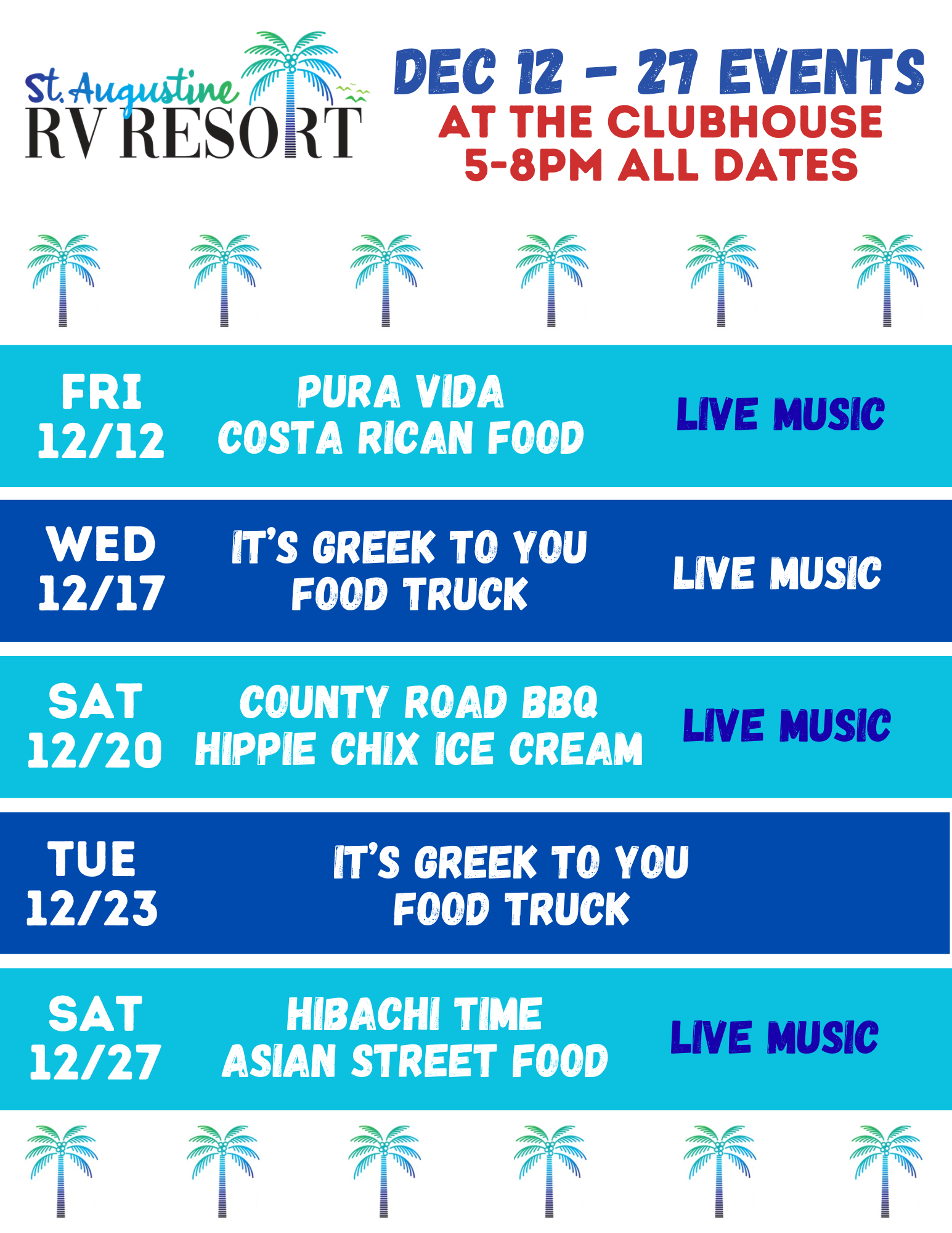 Dec 12 - 27 Resort Events
