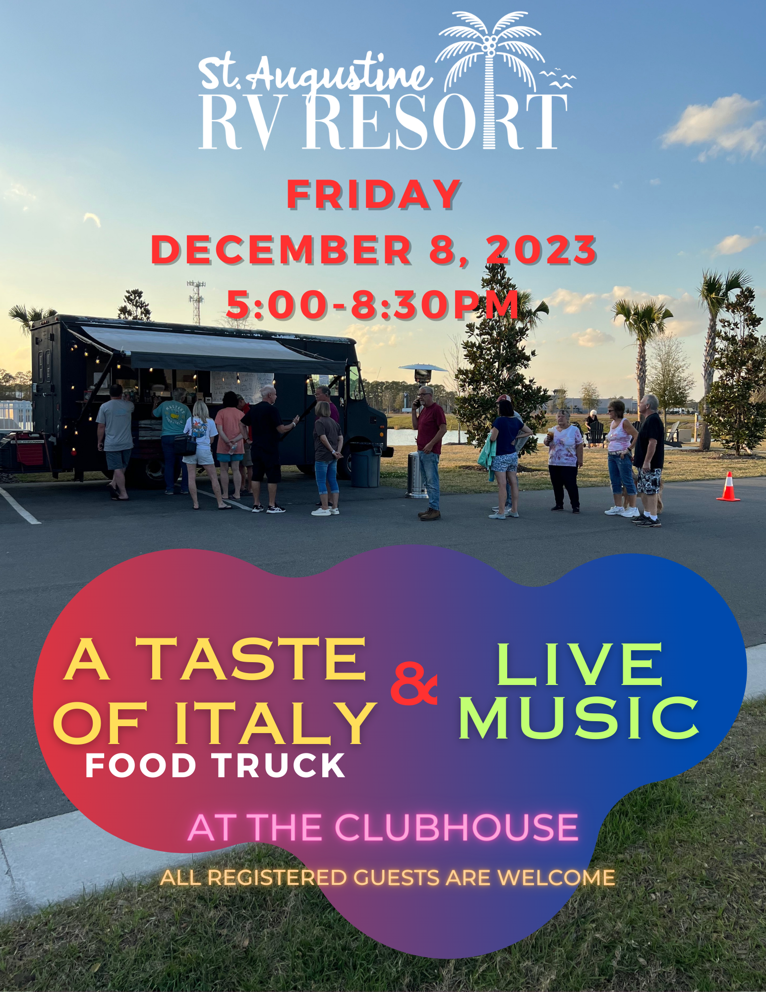 Food truck & live music Friday 12/8 5-8:30pm
