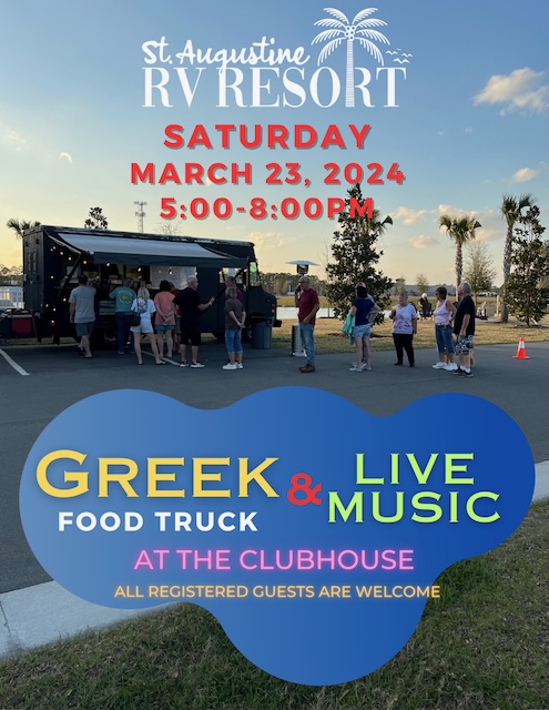 Greek Food Truck and Live Music Sat 2/23/24