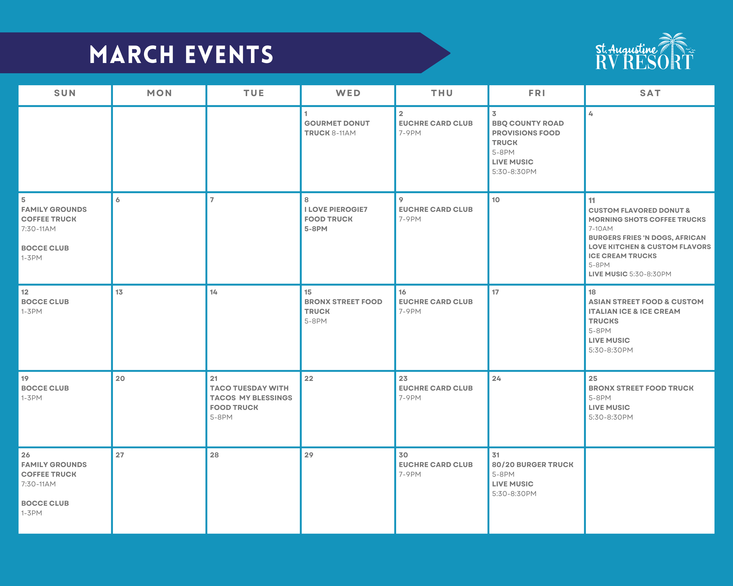 Calendar of Events