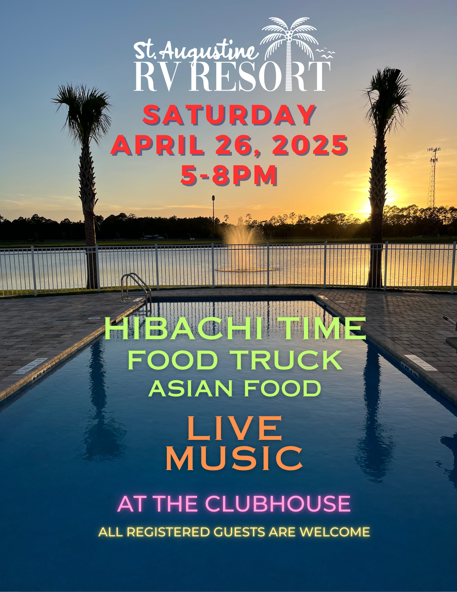 Asian Food Truck & Live Music Sat 4/26 5-8pm