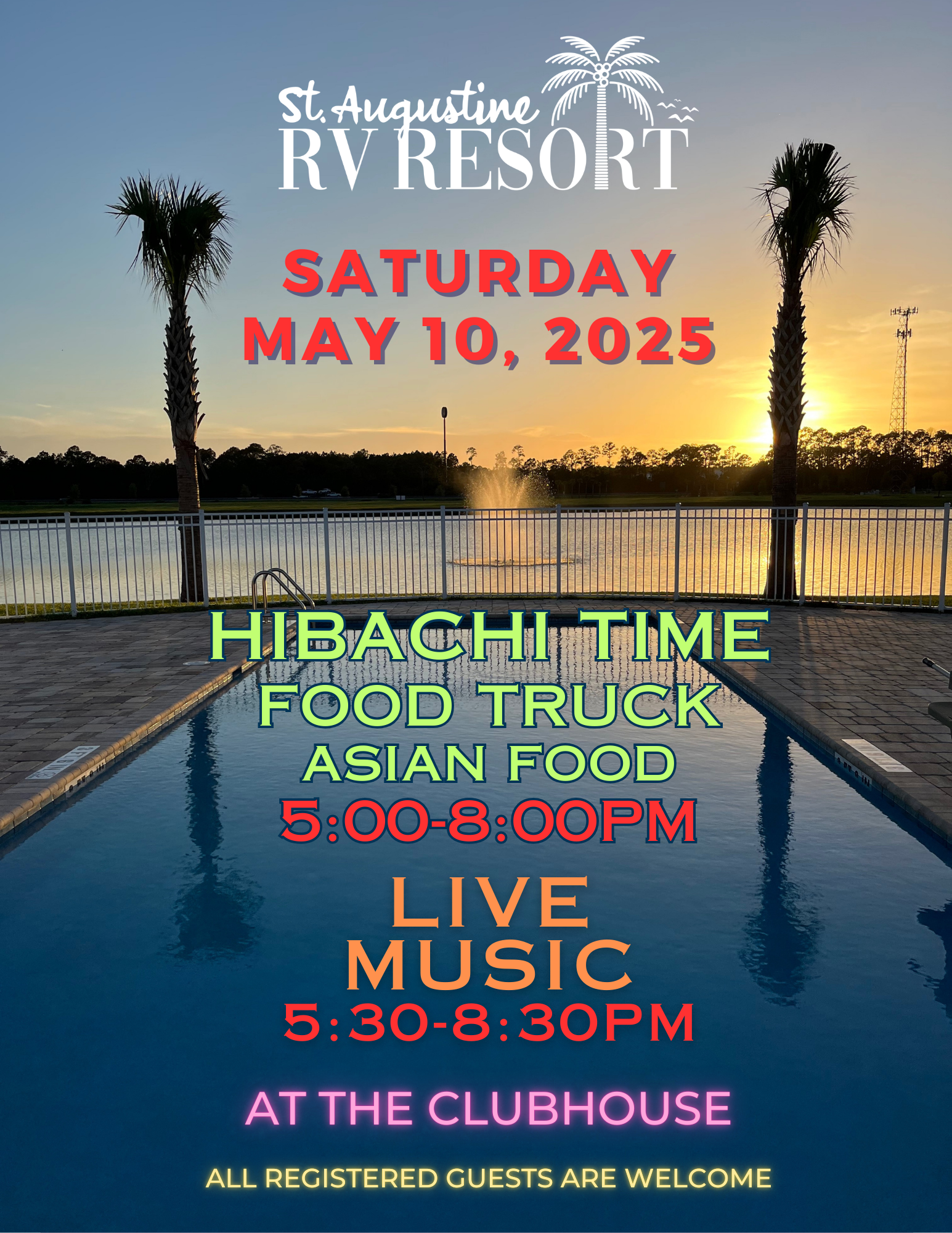 Asian Food Truck & Live Music Sat May 10, 2025