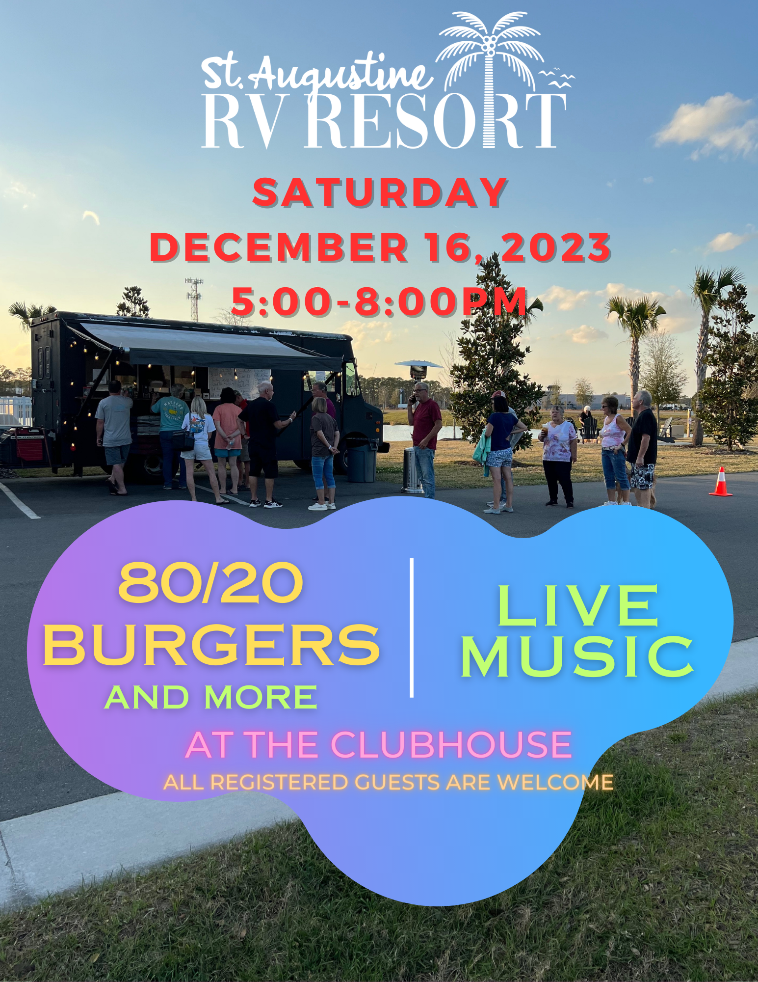 Food truck & live music Saturday Dec 16, 2023
