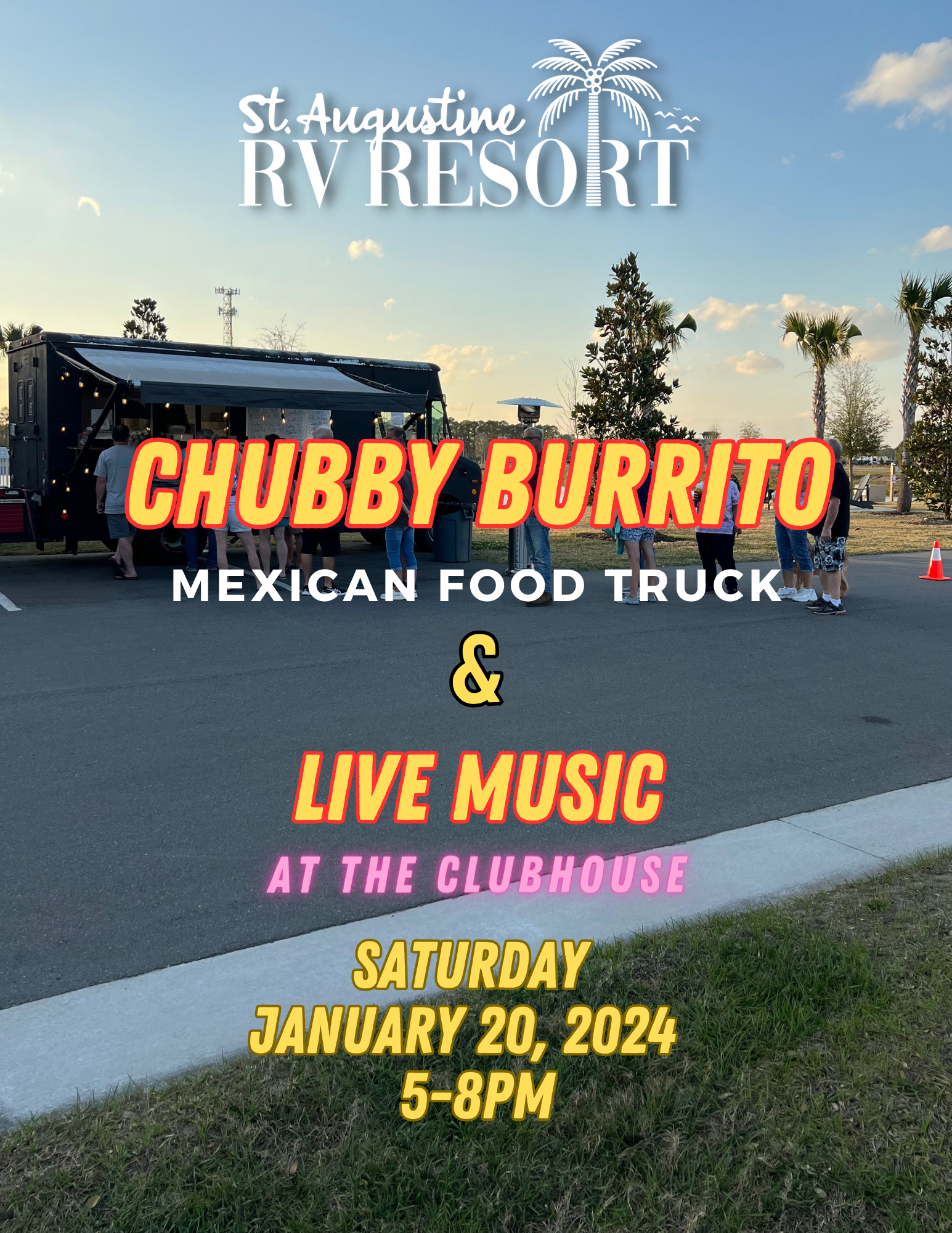 Mexican Food Truck & Live Music Sat 1/20/24