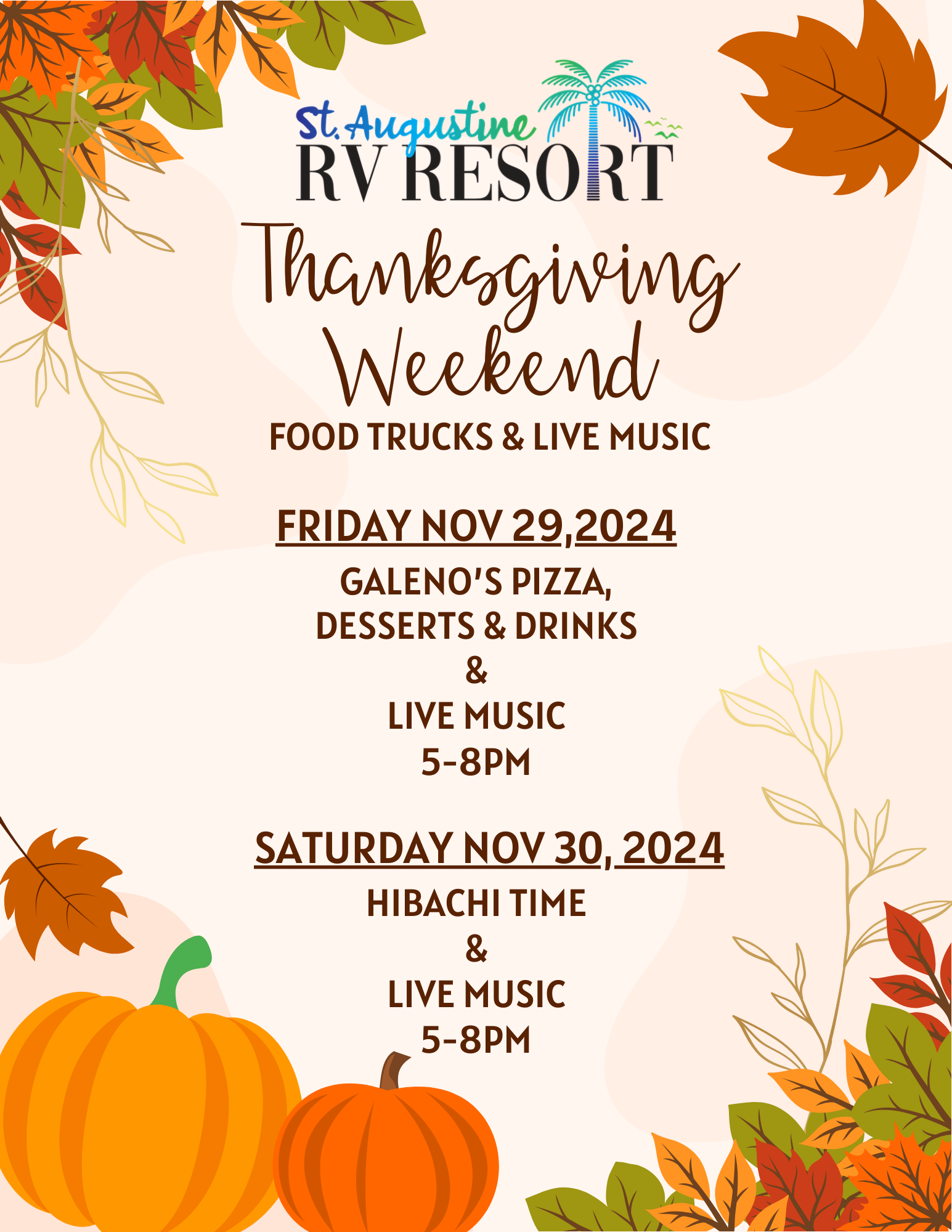 Thanksgiving Weekend Food Trucks & Live Music