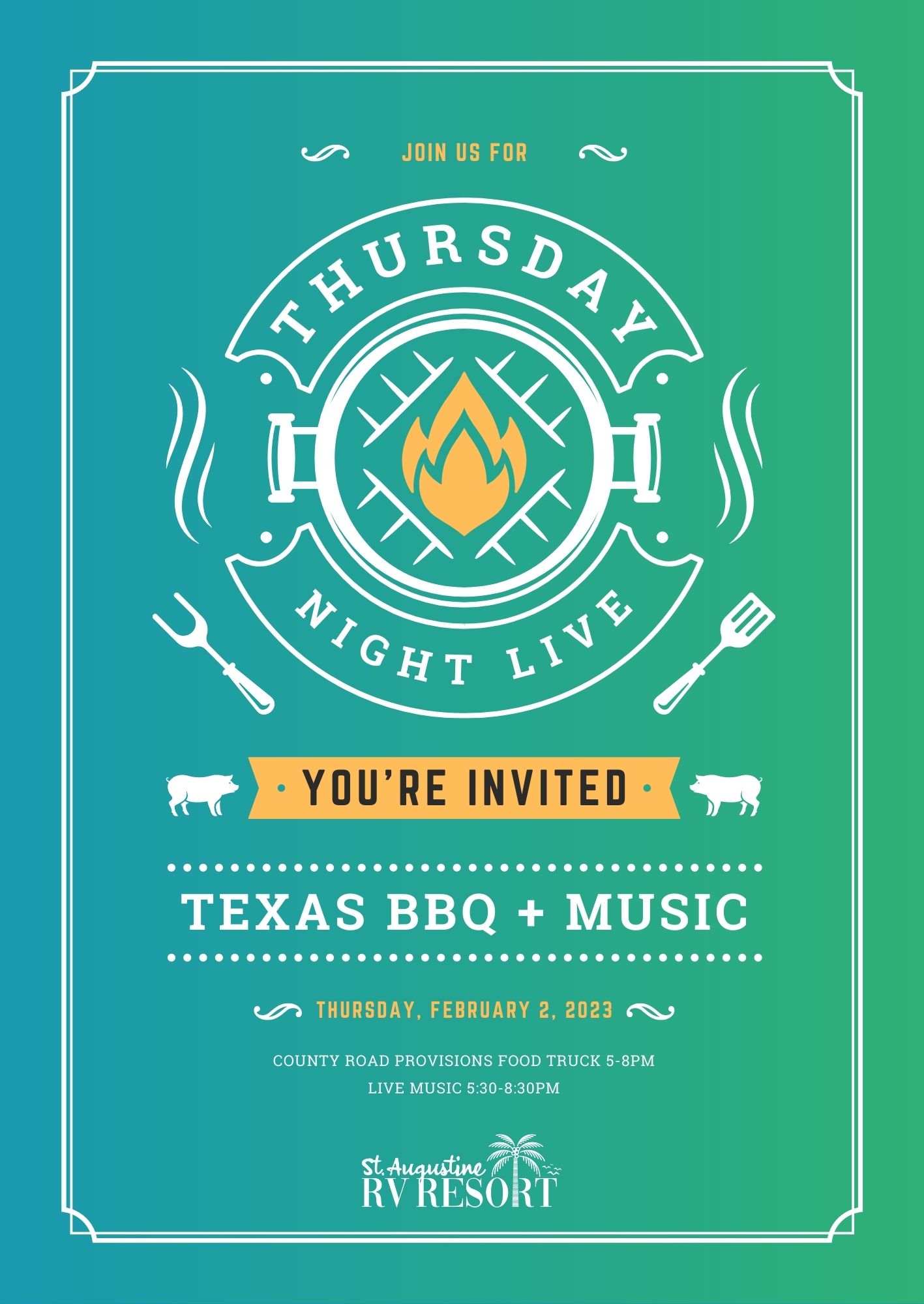 Thursday Night Live with BBQ Food Truck and Live Music