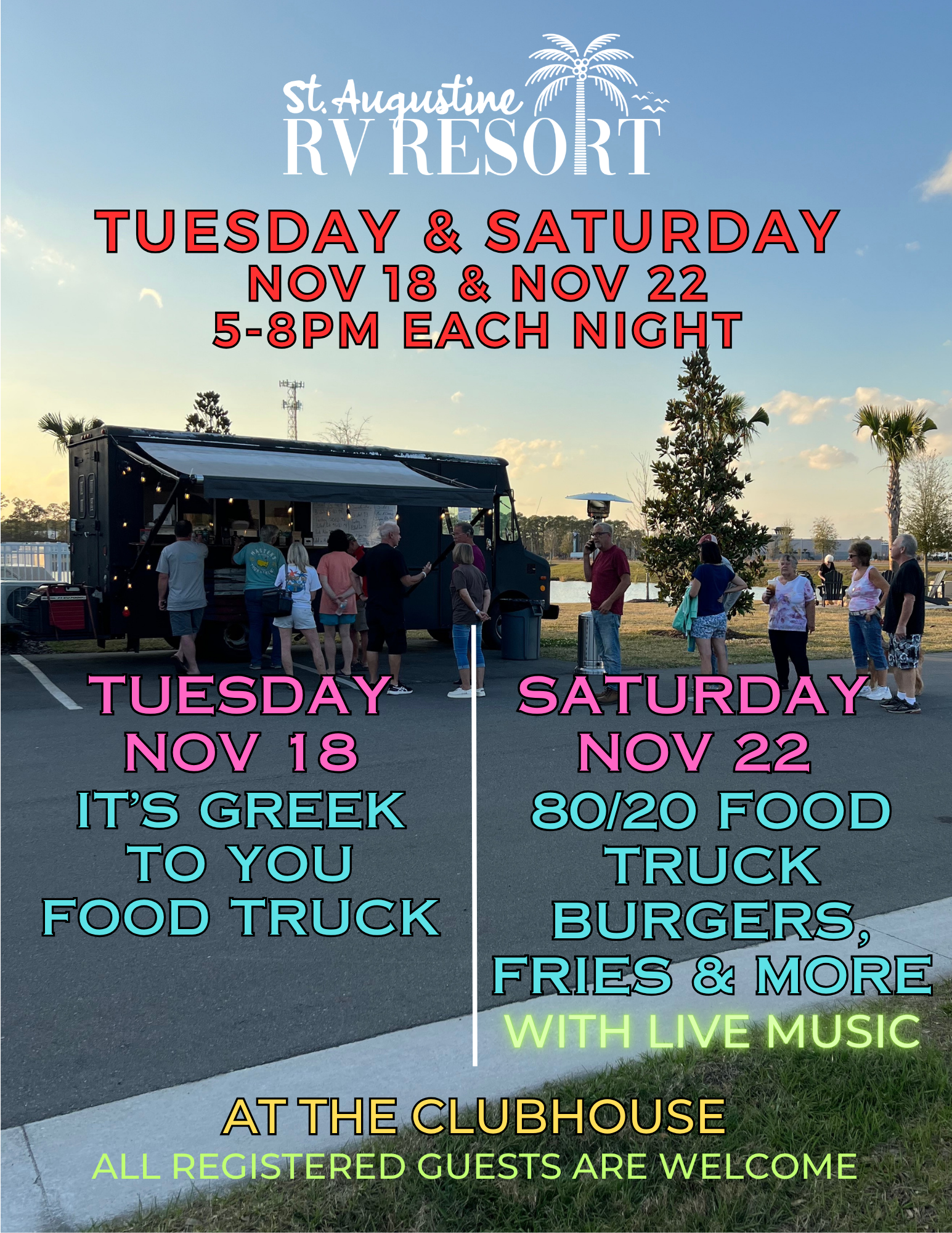 Events on Tue 11/18 and Sat 11/22 @ 5pm to 8pm