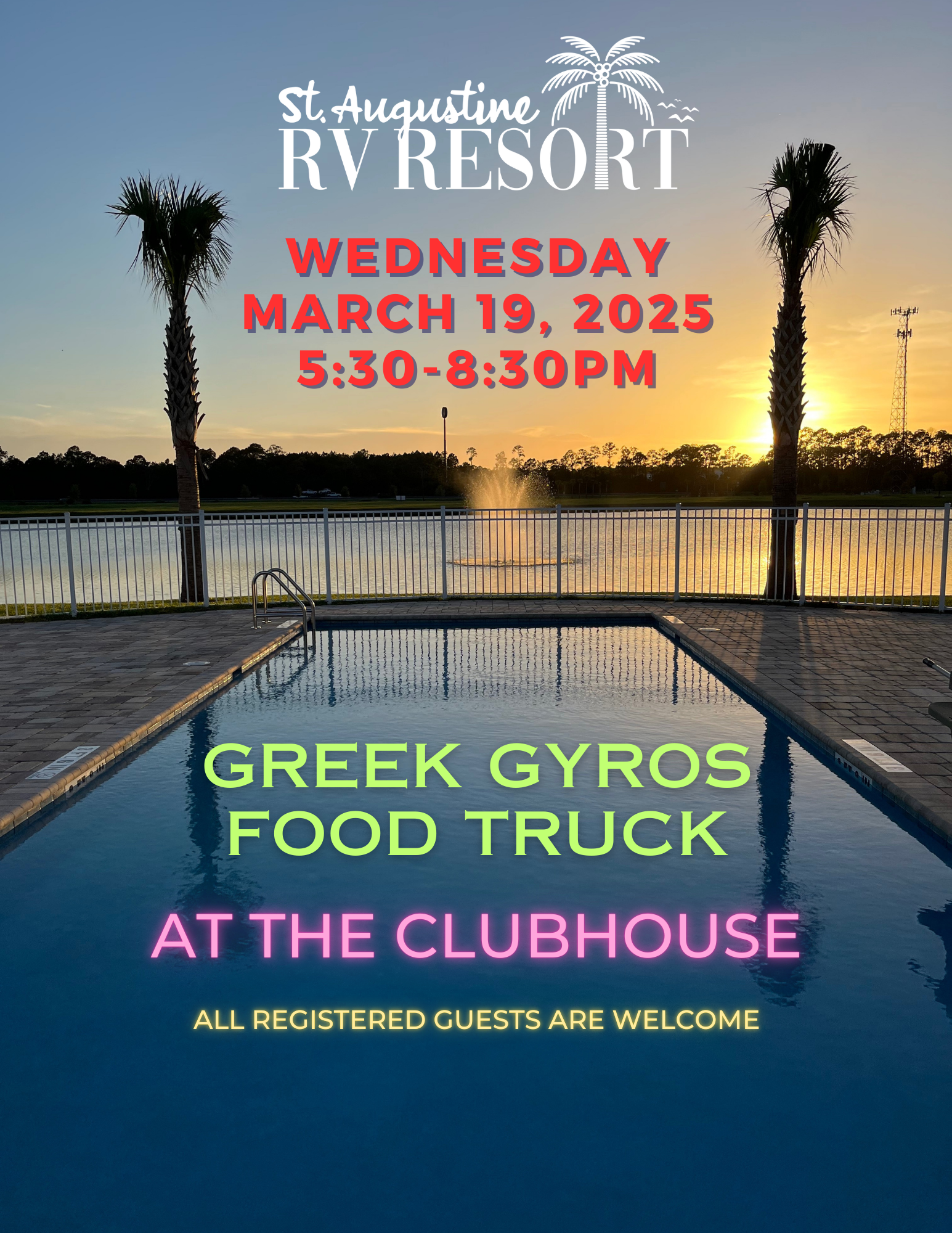 Greek Gyros Food Truck Wednesday 3/19/25 5:30-8:30pm