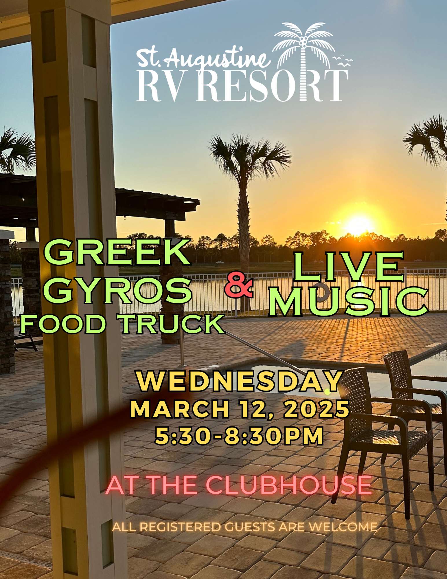 Greek Gyros & Live Music Wed Mar 12 5:30-8:30pm